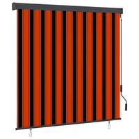 Udendørs rullegardin 160x250 cm orange og brun