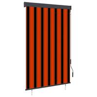 Udendørs rullegardin 120x250 cm orange og brun