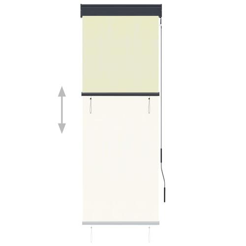Udendørs rullegardin 60x250 cm cremefarvet