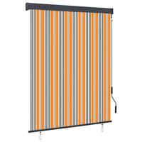 Udendørs rullegardin 140x250 cm gul og blå