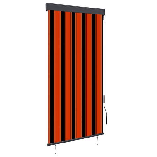 Udendørs rullegardin 100x250 cm orange og brun