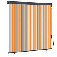 Udendørs rullegardin 160x250 cm gul og blå