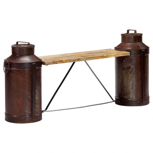 Bænk af mælkejunger 150 x 33 x 64 cm massivt mangotræ