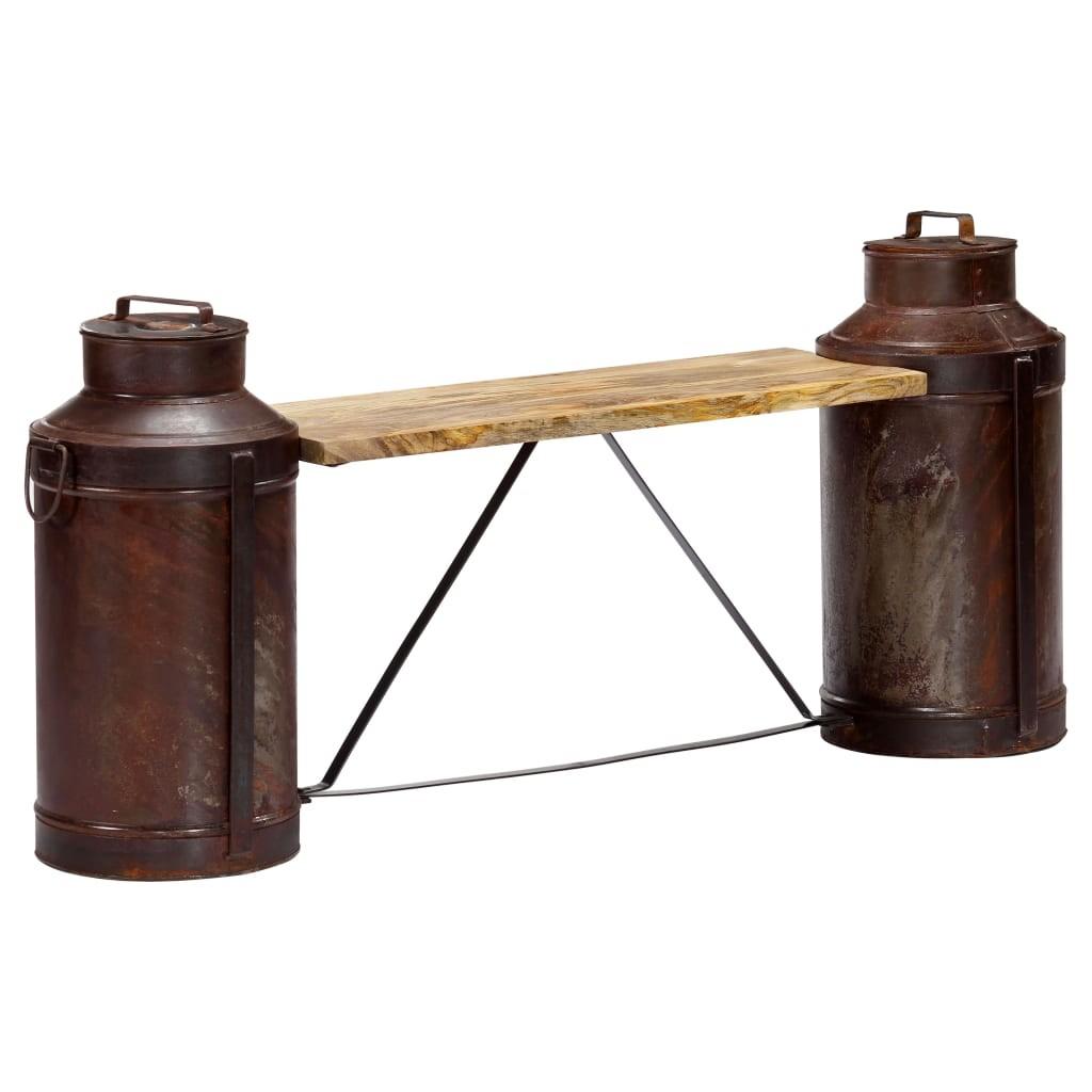 Bænk af mælkejunger 150 x 33 x 64 cm massivt mangotræ