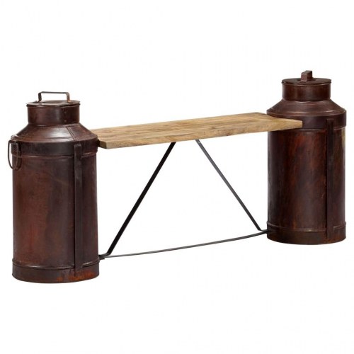 Bænk af mælkejunger 150 x 33 x 64 cm massivt mangotræ