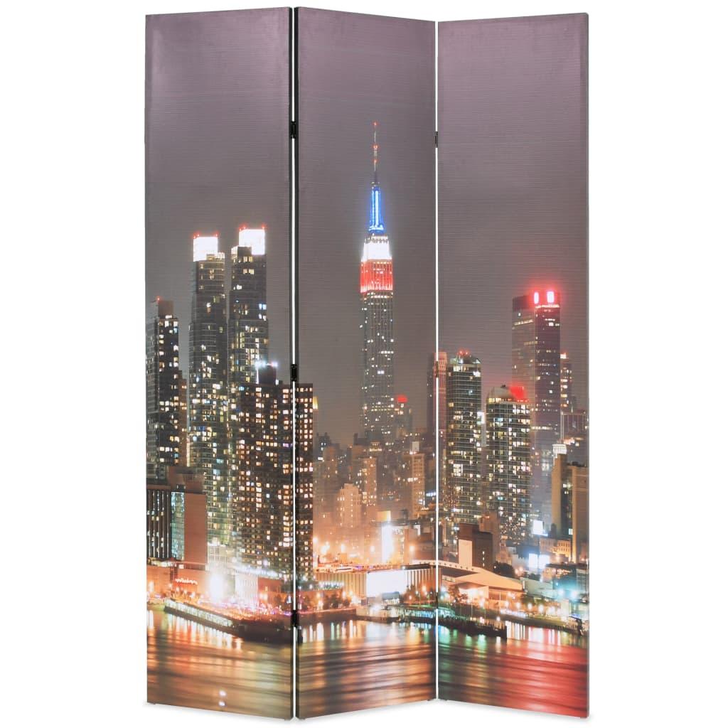 Foldbar rumdeler 120 x 170 cm New York by Night