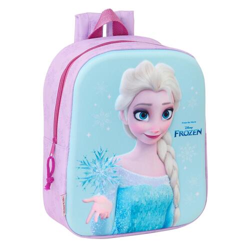 Skoletaske Frozen Pink Himmelblå 22 x 27 x 10 cm