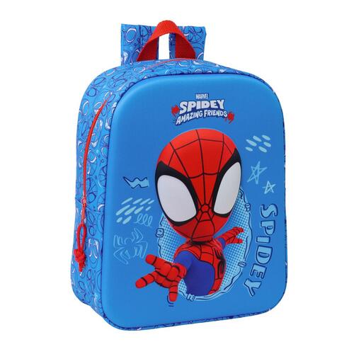 Skoletaske Spider-Man Rød Marineblå 22 x 27 x 10 cm