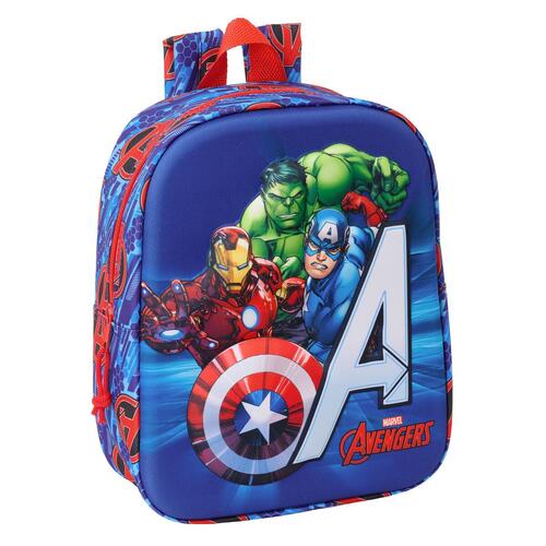 Skoletaske The Avengers Rød 22 x 27 x 10 cm