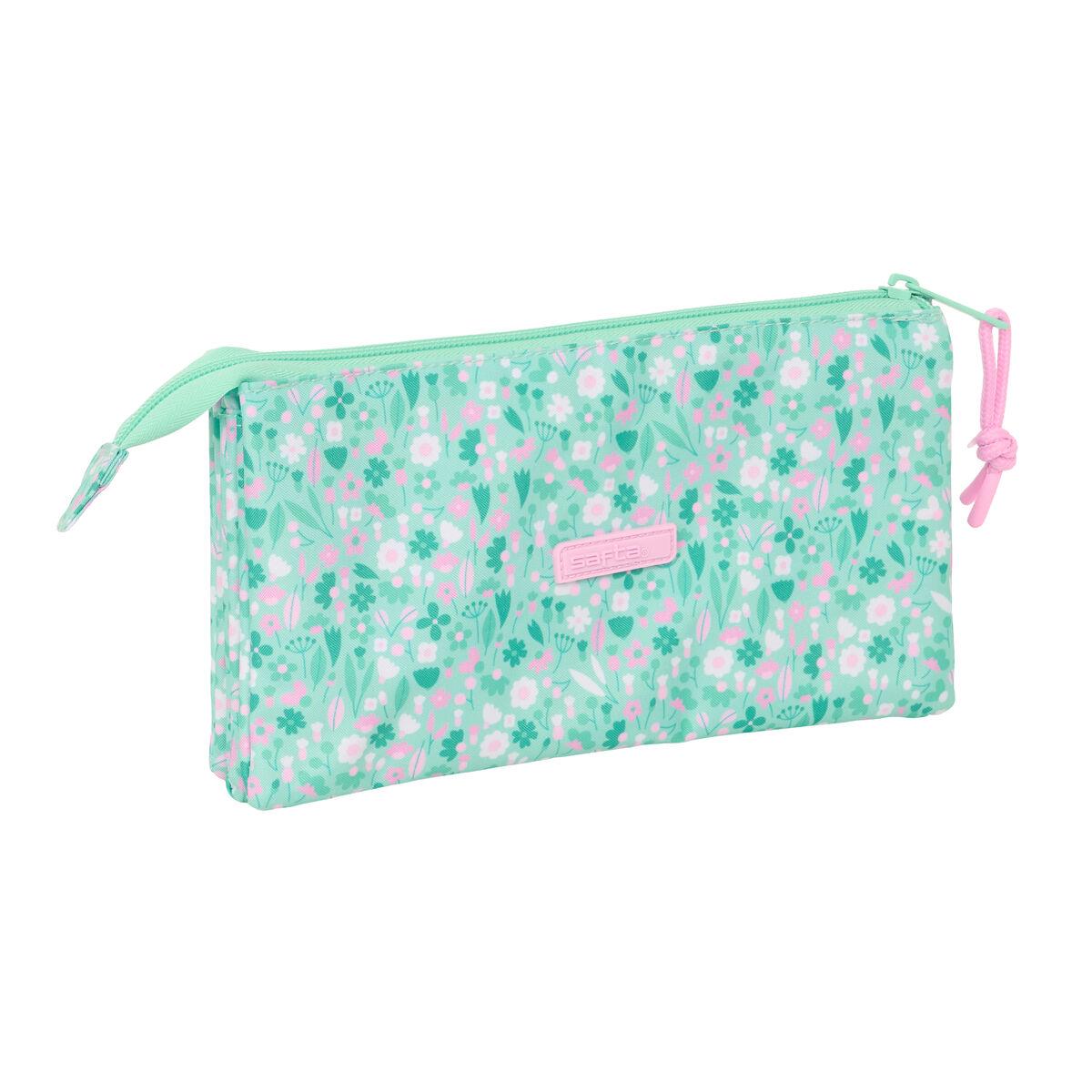 Safta Cuore Mint tredobbelt penalhus 22 × 12 × 3 cm