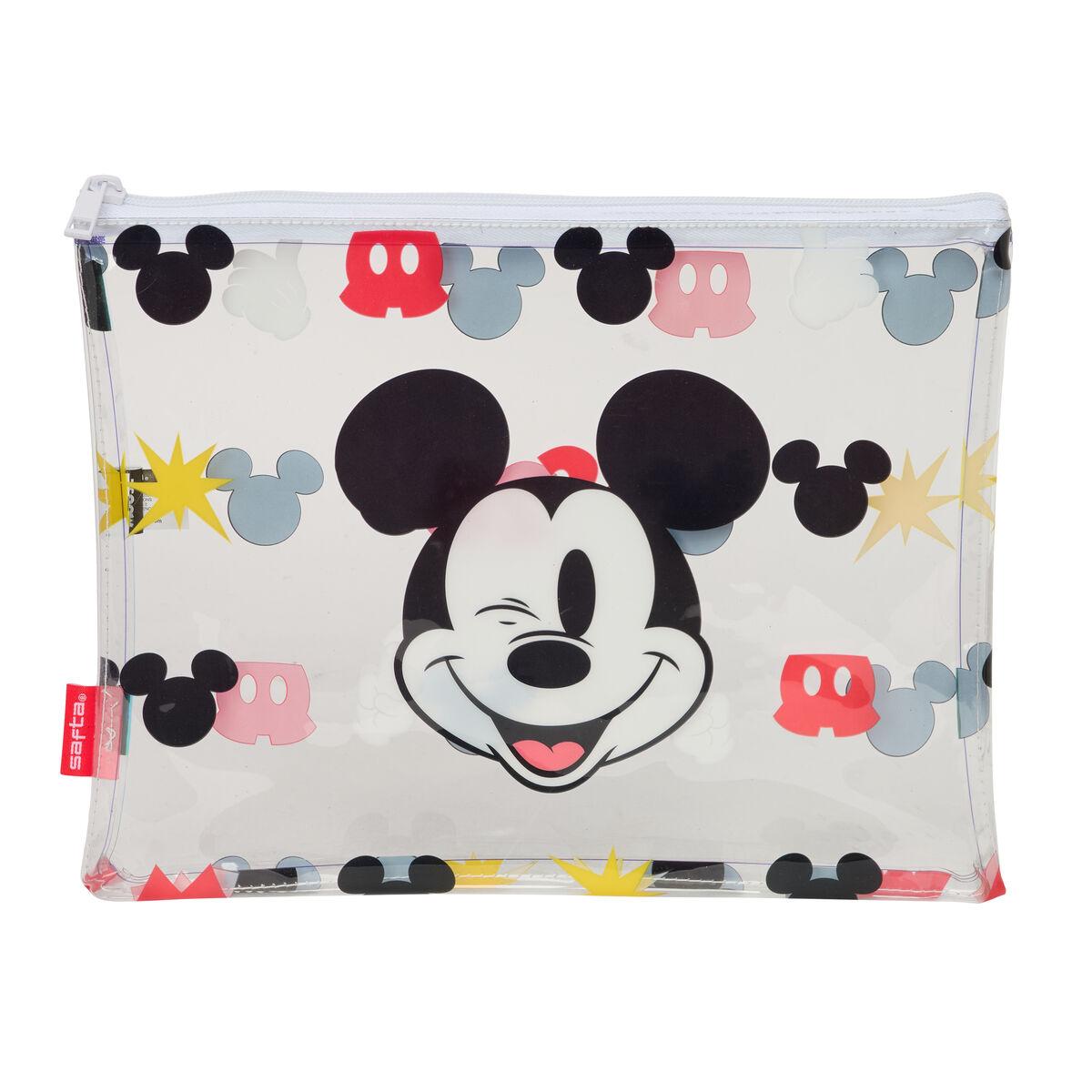Strandtaske Mickey Mouse Clubhouse - gennemsigtig, multifarvet 30 × 23 cm