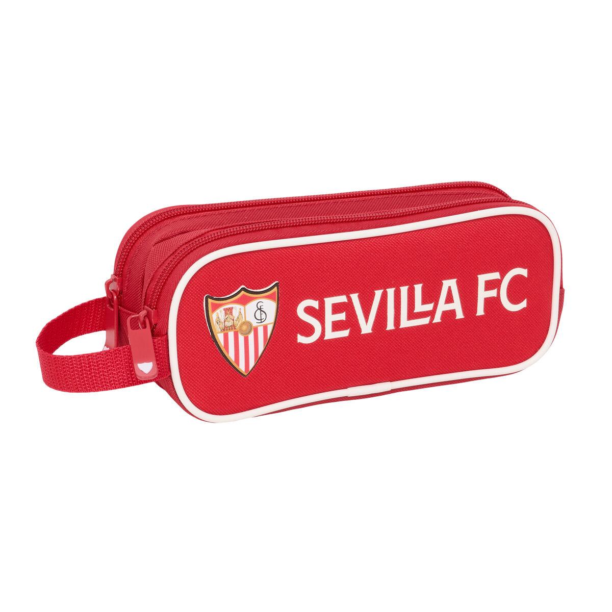 Sevilla Fútbol Club dobbelt penalhus - rød, 21 × 8 × 6 cm