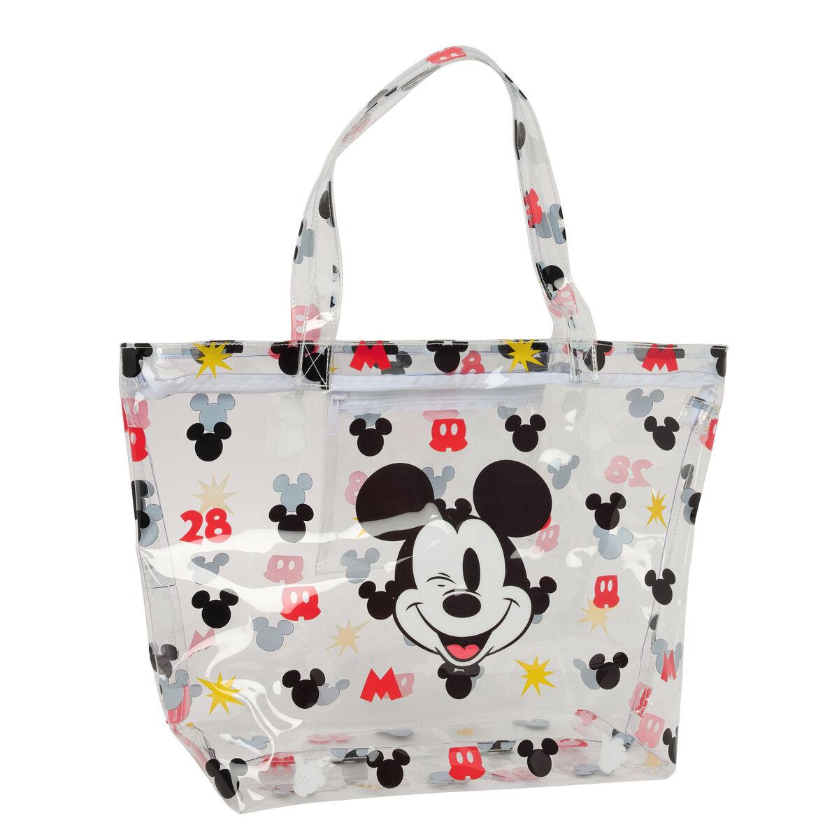 Mickey Mouse Clubhouse indkøbspose/beach bag - gennemsigtig, multifarvet 54 × 35 × 17 cm