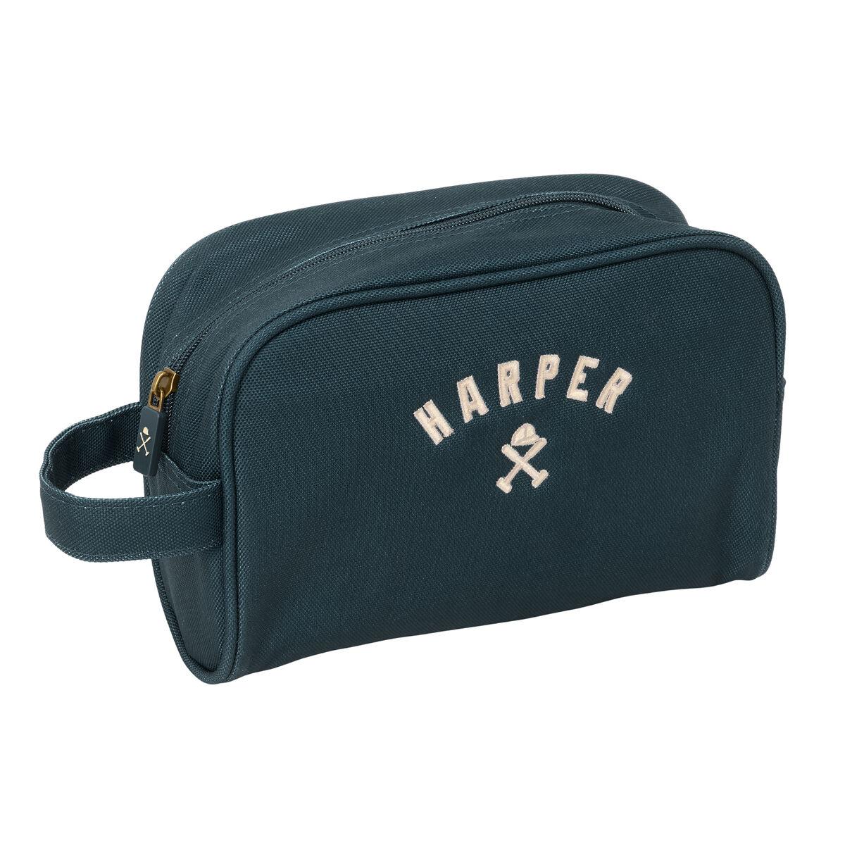 Harper & Neyer rejsetoilettaske - marineblå 24 × 15 × 10 cm