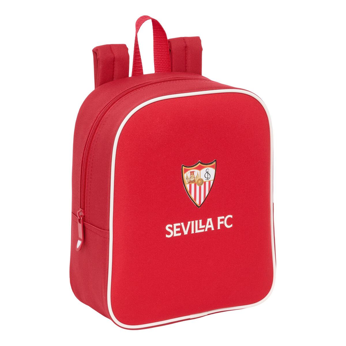Børnetaske Sevilla Fútbol Club - rød skoletaske 22 × 27 × 10 cm