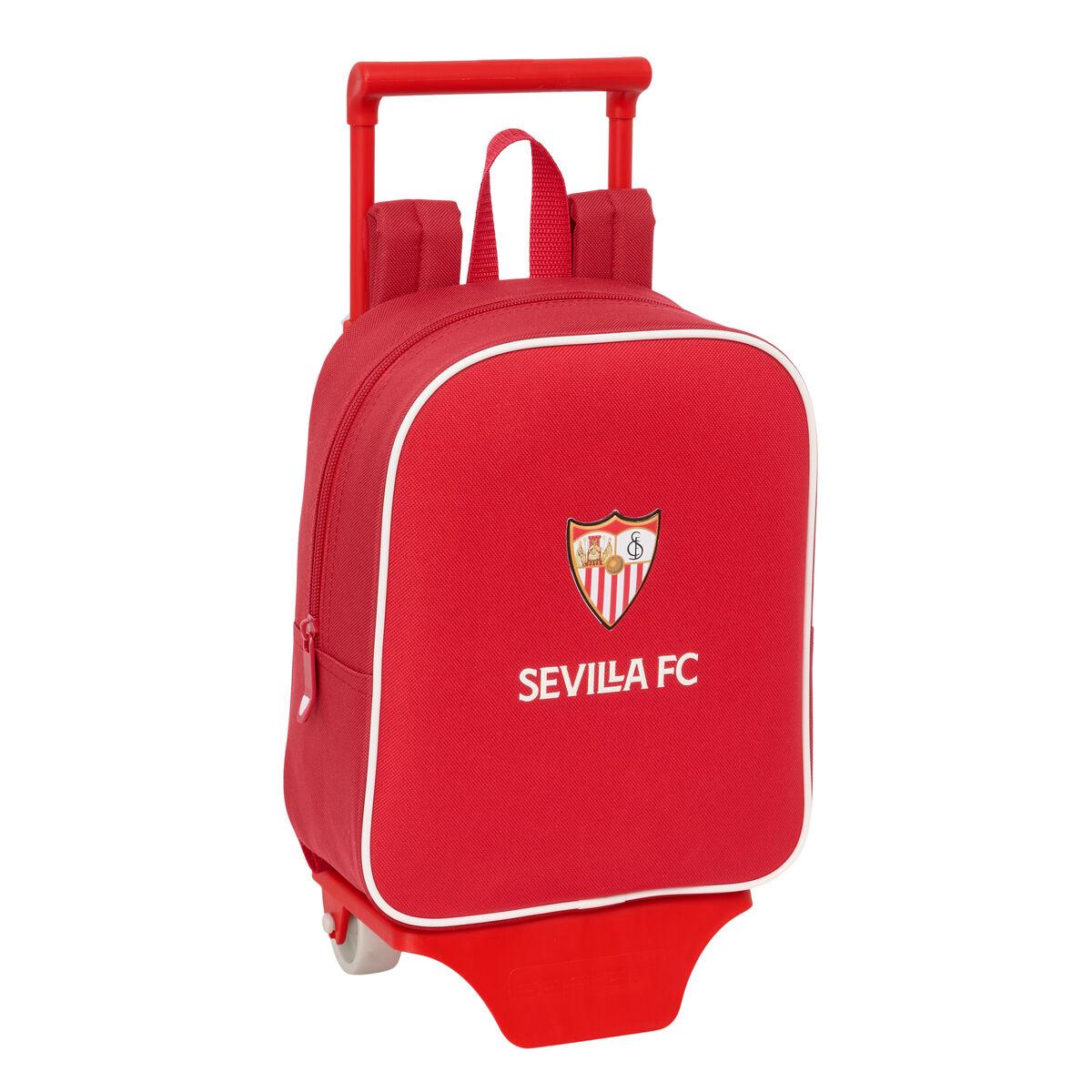 Skolerygsæk med hjul - Sevilla Fútbol Club, rød 22 × 27 × 10 cm