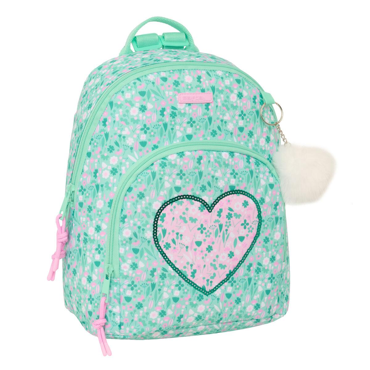 Safta Cuore Mini rygsæk - Mint 25 × 30 × 13 cm