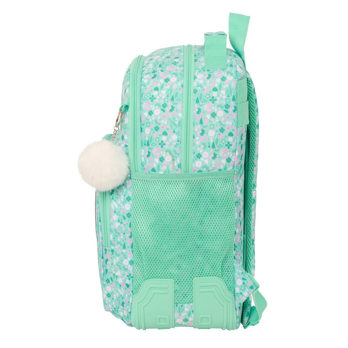 Safta Cuore skoletaske - Mint, 32 × 42 × 15 cm