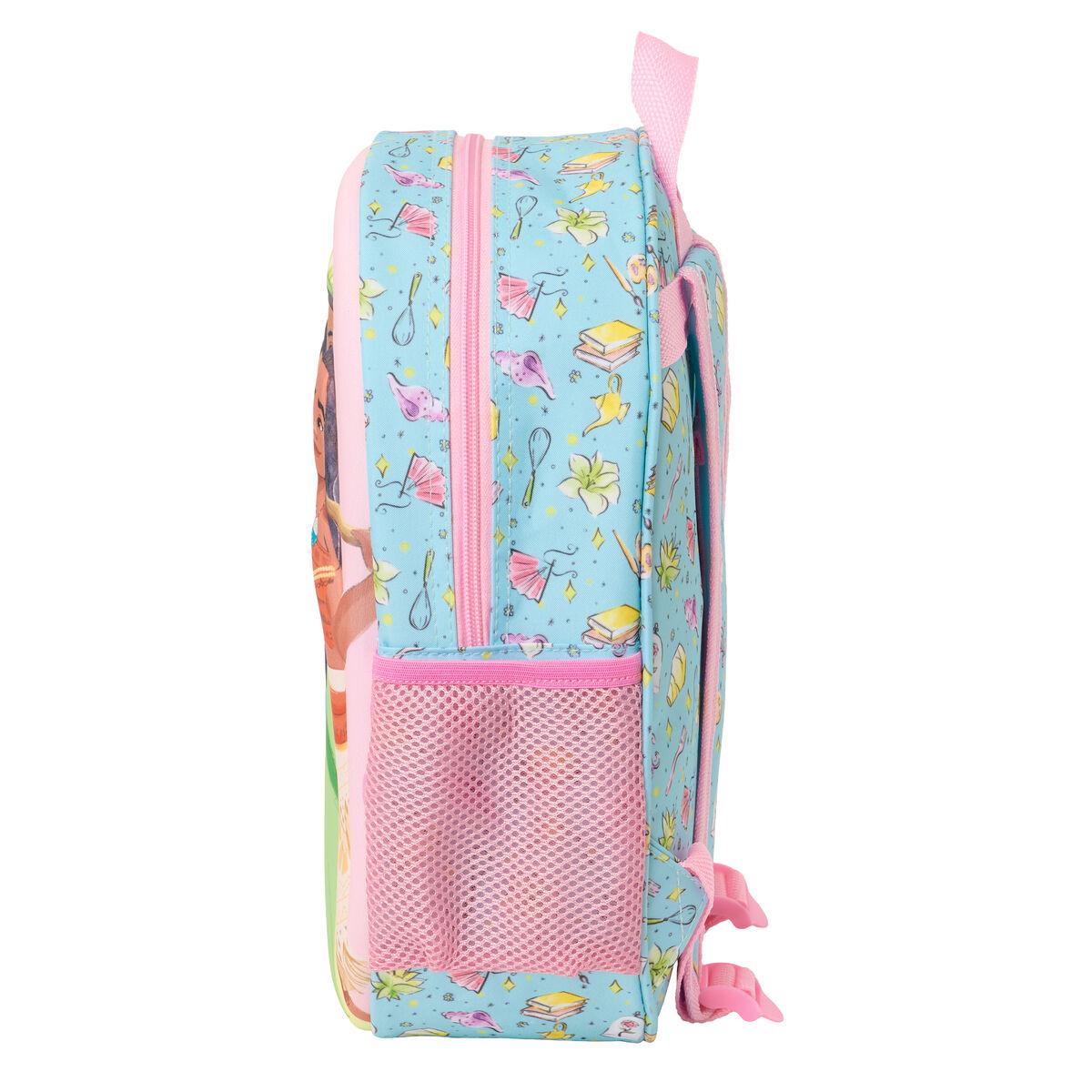 Skoletaske Frozen Pink Himmelblå 27 x 33 x 10 cm