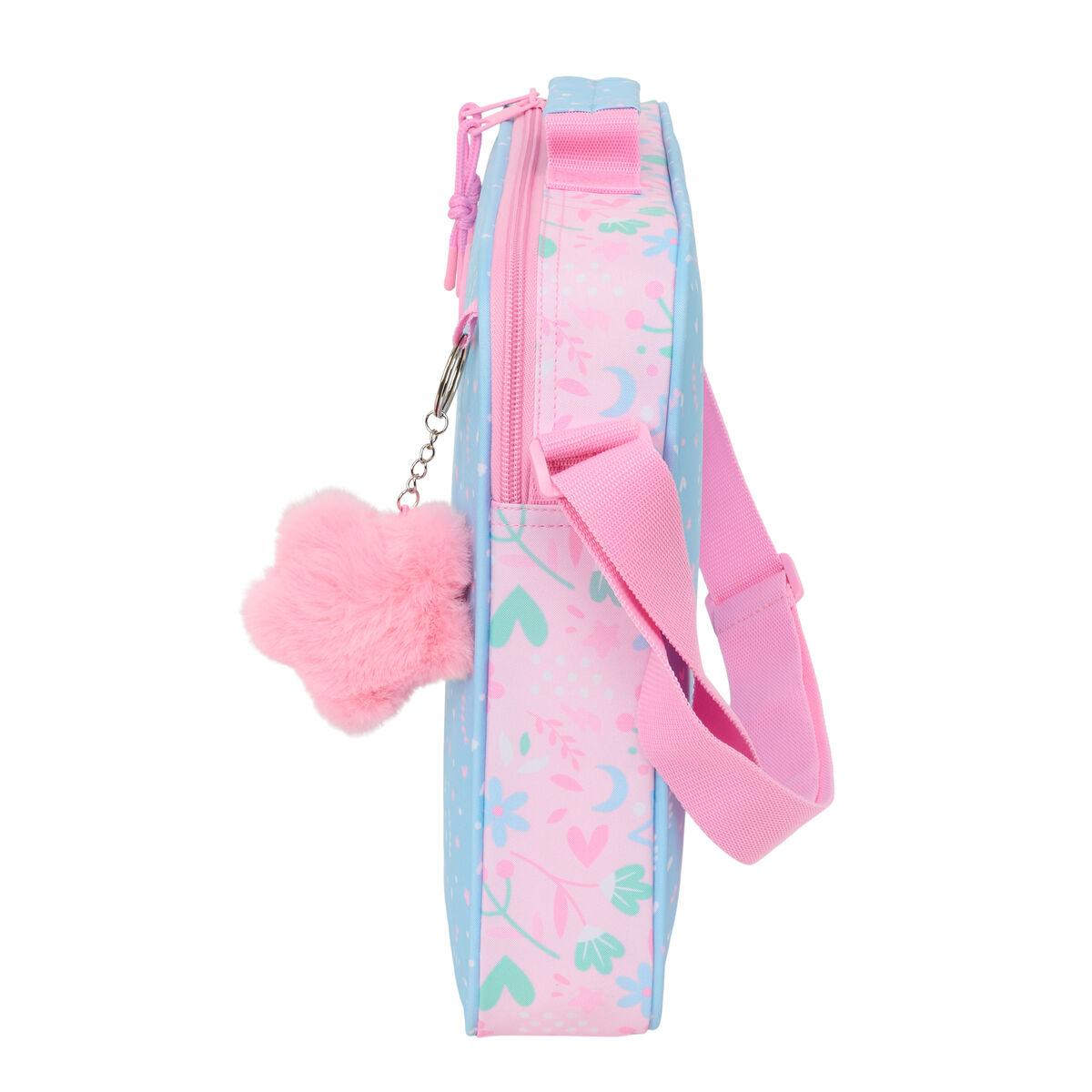 BlackFit8 skoletaske Smile Pink, lyseblå - 38 × 28 × 6 cm