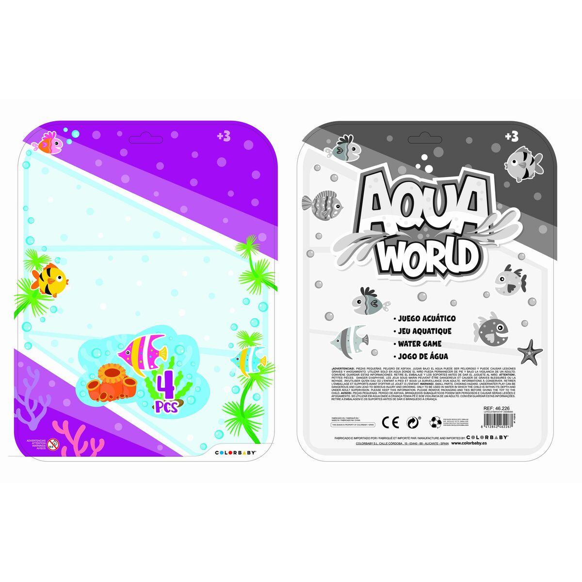 AQUA WORLD vandspil - 16,5 × 19,7 × 2,5 cm (pakke med 6)