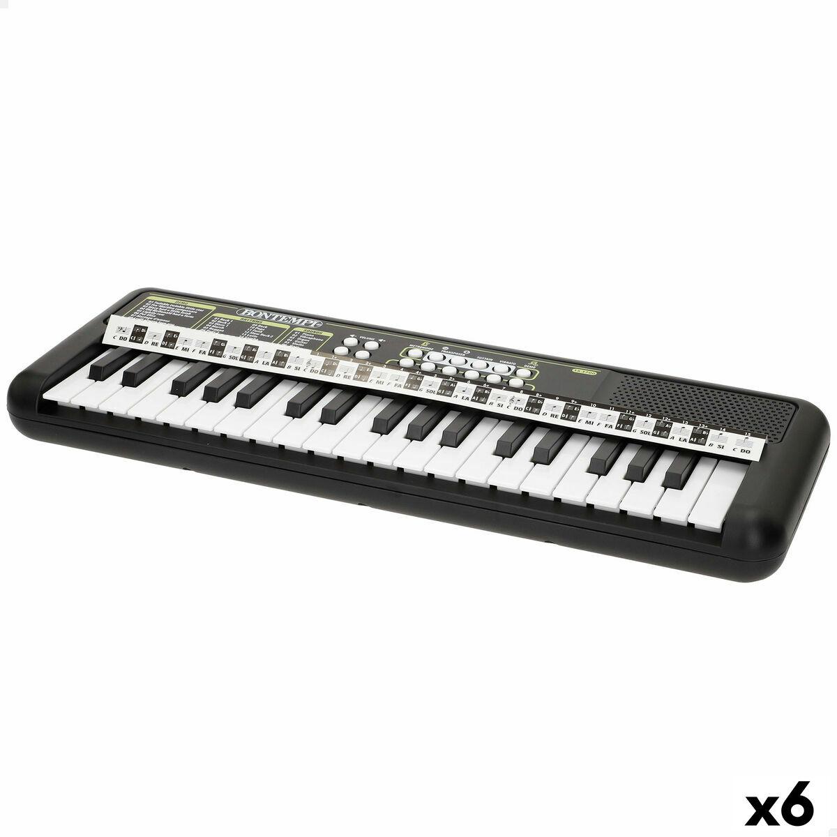 Bontempi legetøjsklaver med 20 tangenter - 42 × 4 × 15 cm (6 stk.)