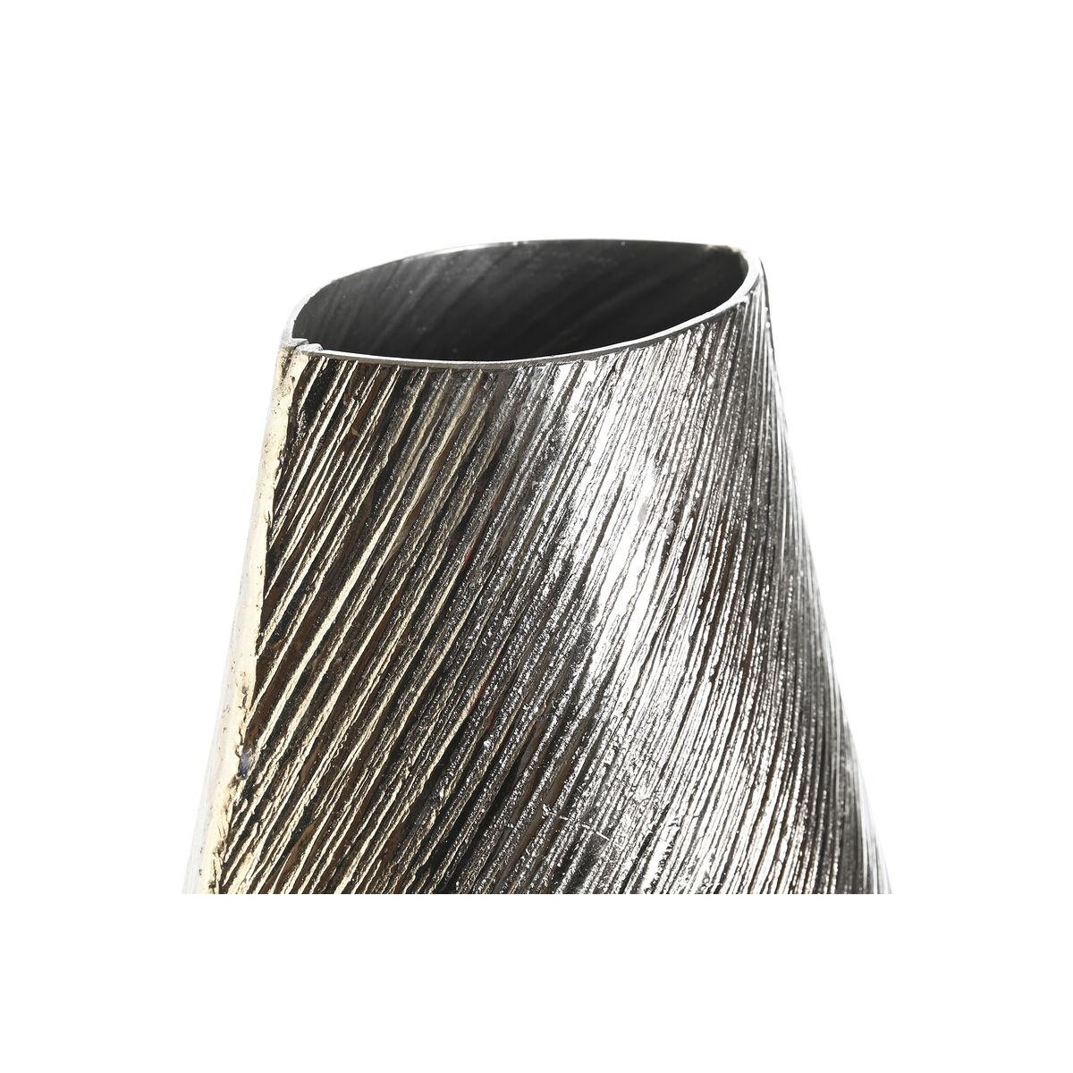 Vase - gylden og sølvfarvet aluminium, moderne, 22 × 13 × 40,5 cm (2 stk.)