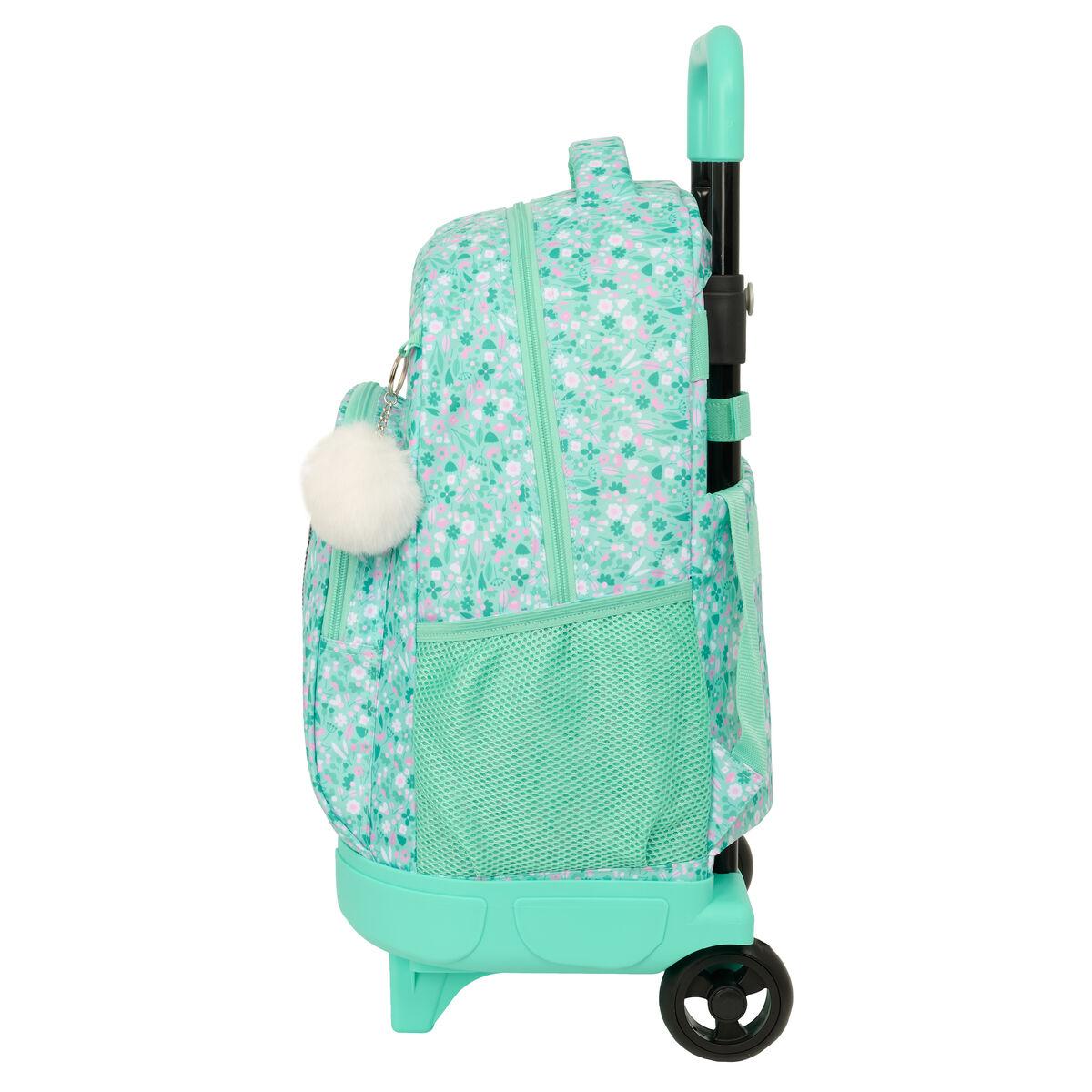 Safta Cuore skolerygsæk med hjul - Mint 33 × 45 × 22 cm