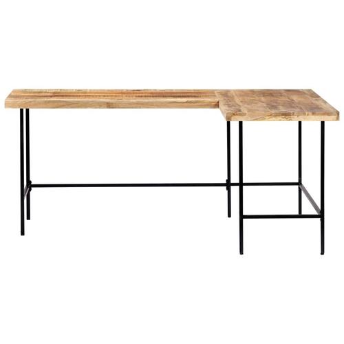 Skrivebord 180x120x76 cm massivt mangotræ