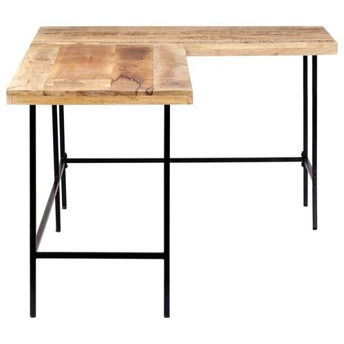 Skrivebord 180x120x76 cm massivt mangotræ