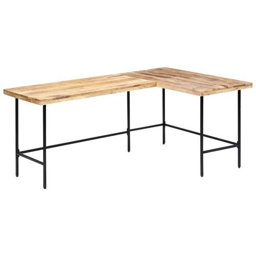 Skrivebord 180x120x76 cm massivt mangotræ