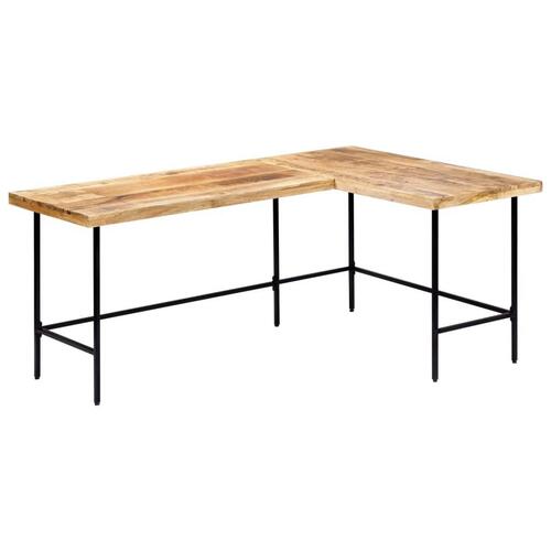 Skrivebord 180x120x76 cm massivt mangotræ