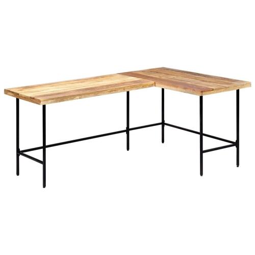 Skrivebord 180x120x76 cm massivt mangotræ