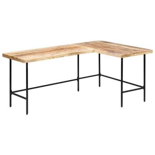 Skrivebord 180x120x76 cm massivt mangotræ