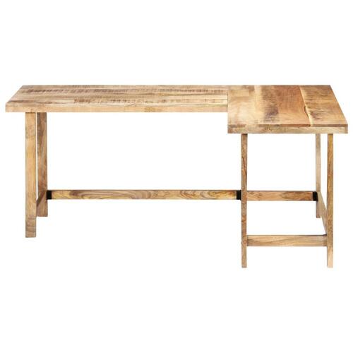 Skrivebord 180 x 120 x 76 cm massivt mangotræ