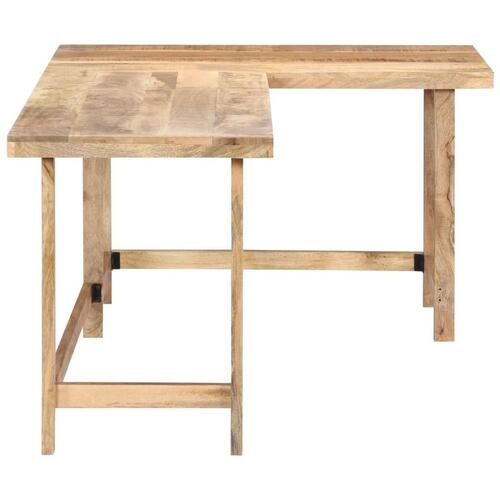 Skrivebord 180 x 120 x 76 cm massivt mangotræ