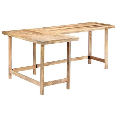 Skrivebord 180 x 120 x 76 cm massivt mangotræ