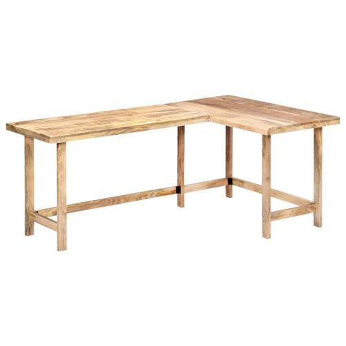 Skrivebord 180 x 120 x 76 cm massivt mangotræ