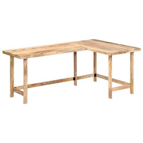 Skrivebord 180 x 120 x 76 cm massivt mangotræ
