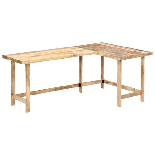 Skrivebord 180 x 120 x 76 cm massivt mangotræ