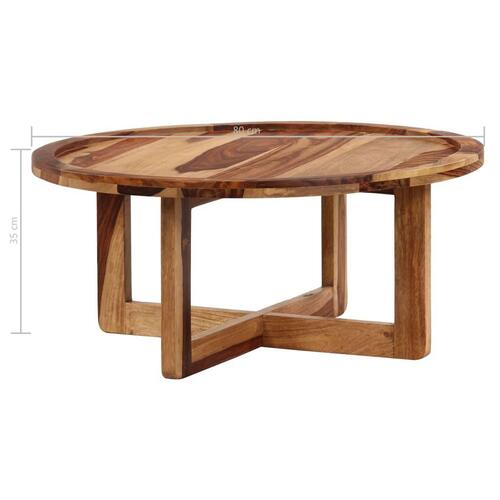 Sofabord 80 x 35 cm massivt sheeshamtræ