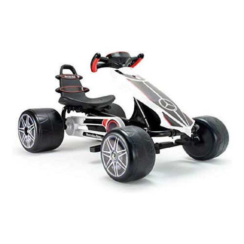 Gokarts Injusa Mercedes Benz Pedaler Hvid (89 x 60 x 50 cm)