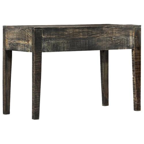 Skrivebord 110 x 50 x 75 cm massivt mangotræ sort