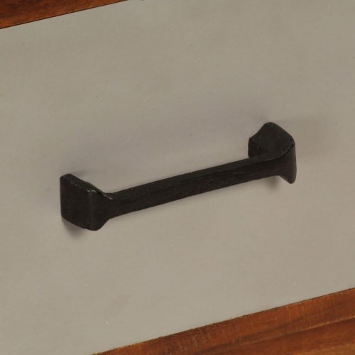 Tv-skab med 3 skuffer massivt akacietræ 110 x 35 x 50 cm