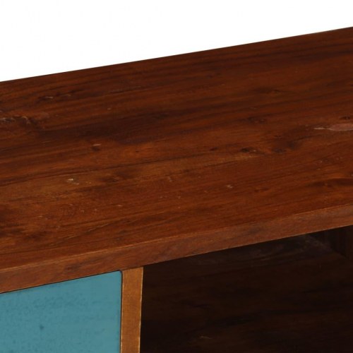 Tv-skab med 3 skuffer massivt akacietræ 110 x 35 x 50 cm