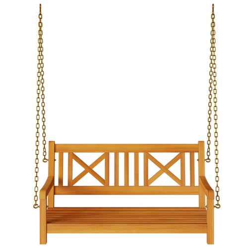 2-personers Have Sving Bænk 110x56x58 cm Solidt Akacietræ