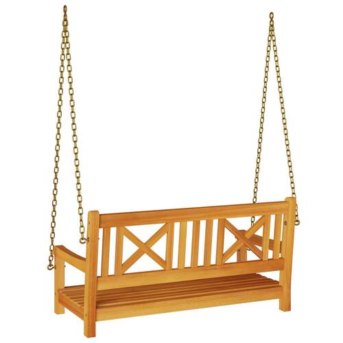2-personers Have Sving Bænk 110x56x58 cm Solidt Akacietræ