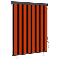 Udendørs rullegardin 140x250 cm orange og brun