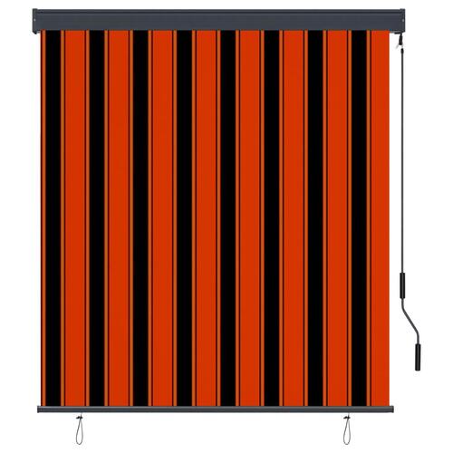 Udendørs rullegardin 140x250 cm orange og brun