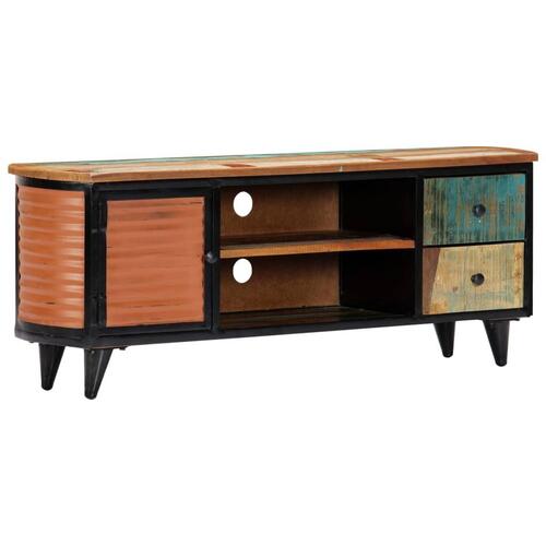 Tv-skab 120x30x45 cm massivt genbrugstræ